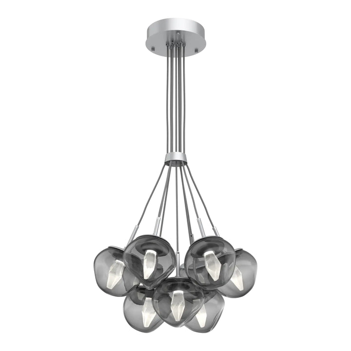 Luna Cluster Bloom by Hammerton Studio – 9 Lights in Classic Silver