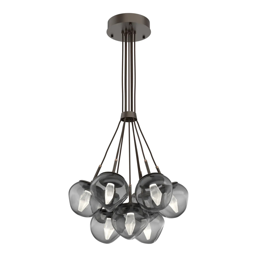 Luna Cluster Bloom by Hammerton Studio – 9 Lights in Flat Bronze