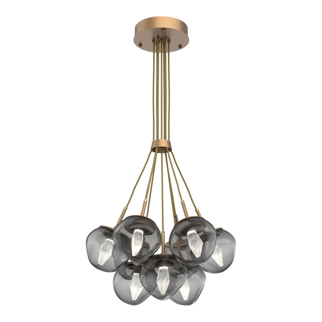Luna Cluster Bloom by Hammerton Studio – 9 Lights in Novel Brass