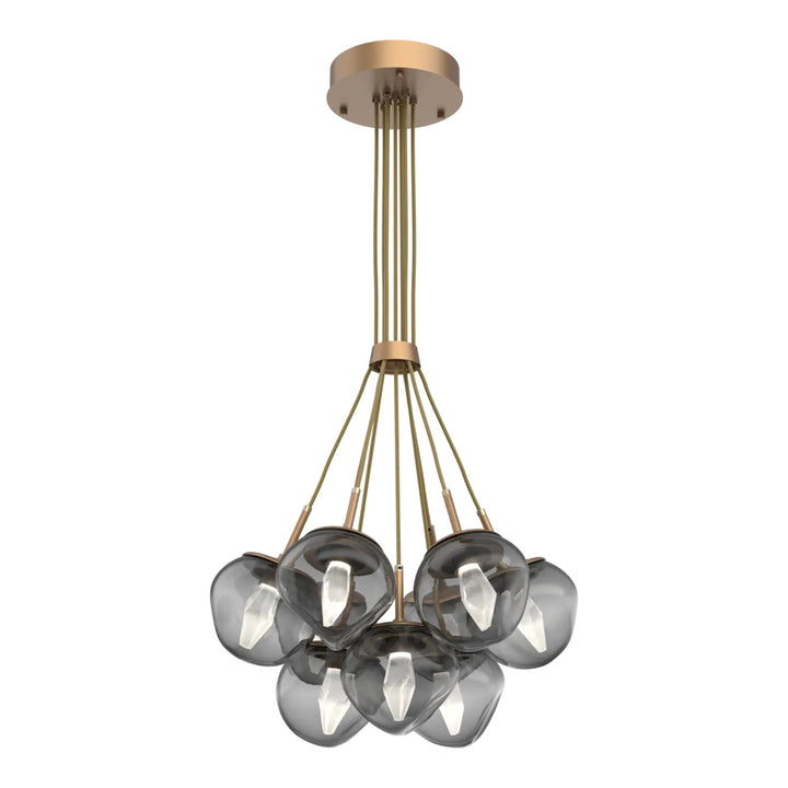 Luna Cluster Bloom by Hammerton Studio – 9 Lights in Novel Brass