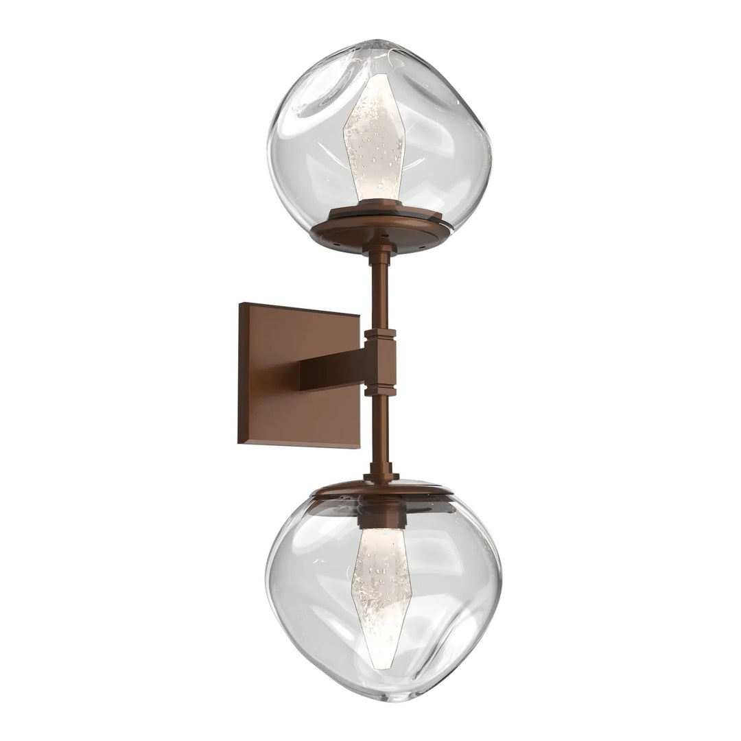 Luna Double Sconce by Hammerton Studio in Burnished Bronze