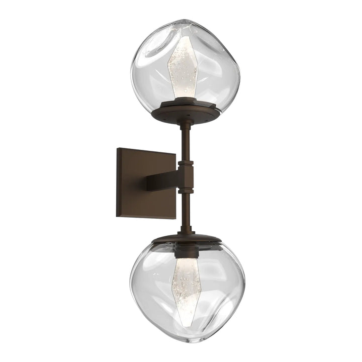 Luna Double Sconce by Hammerton Studio in Flat Bronze