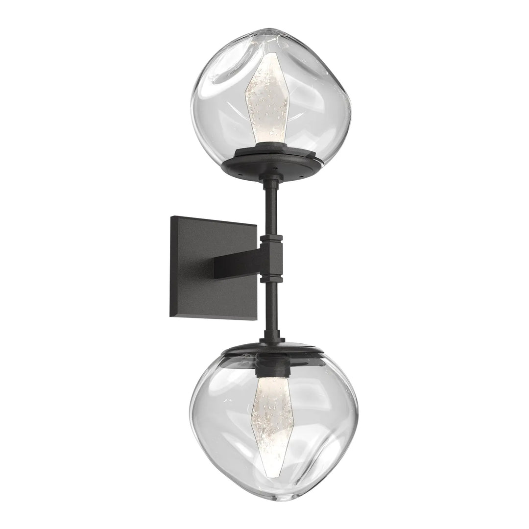 Luna Double Sconce by Hammerton Studio in Graphite