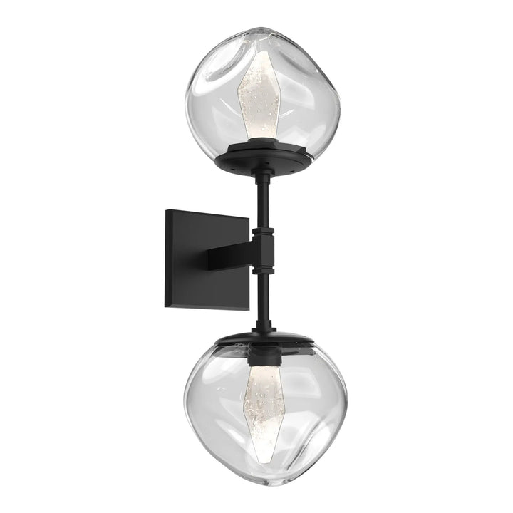 Luna Double Sconce by Hammerton Studio in Matte Black