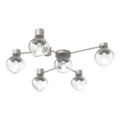 Luna Hub & Spoke by Hammerton Studio – 6 Light Round in Beige Silver