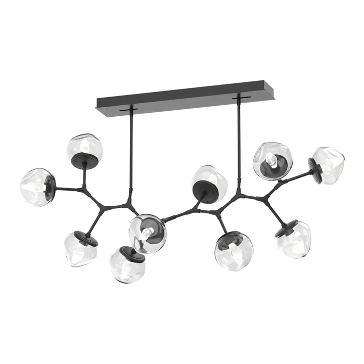 Luna Modern Branch Chandelier by Hammerton Studio – 10 Lights in Matte Black