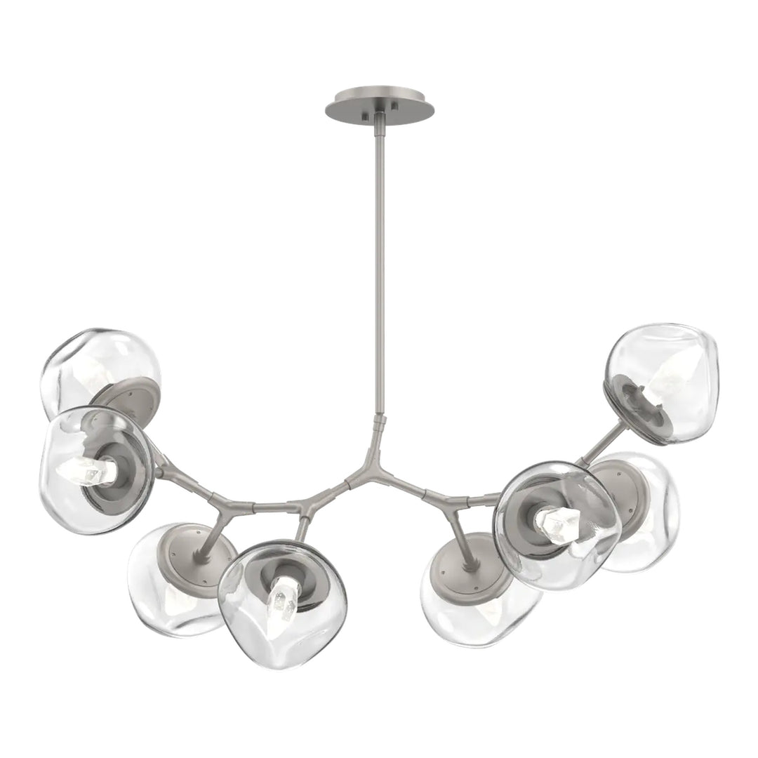 Luna Modern Branch Chandelier by Hammerton Studio – 8 Lights in Beige Silver