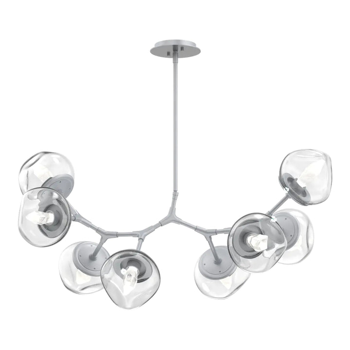 Luna Modern Branch Chandelier by Hammerton Studio – 8 Lights in Classic Silver