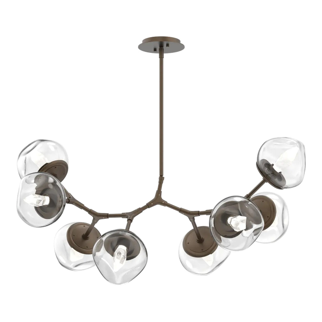 Luna Modern Branch Chandelier by Hammerton Studio – 8 Lights in Flat Bronze