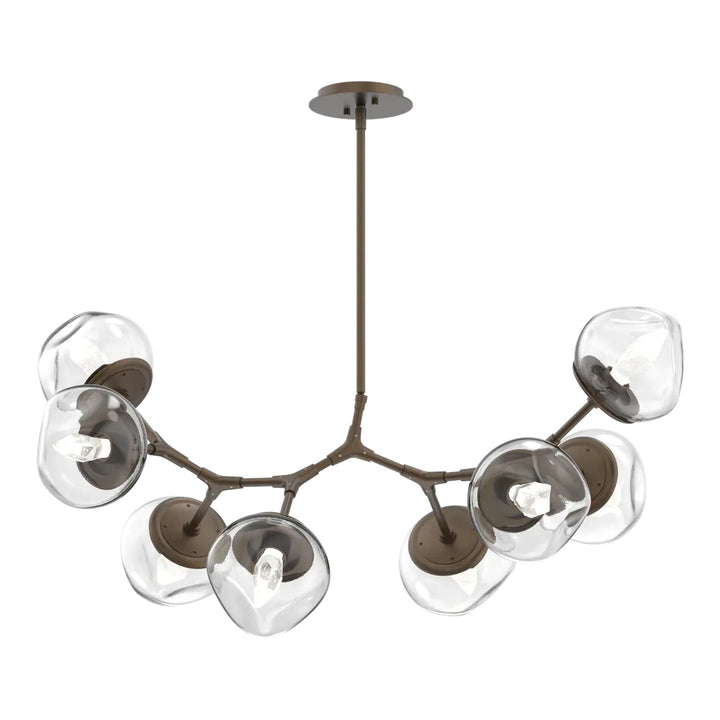 Luna Modern Branch Chandelier by Hammerton Studio – 8 Lights in Flat Bronze