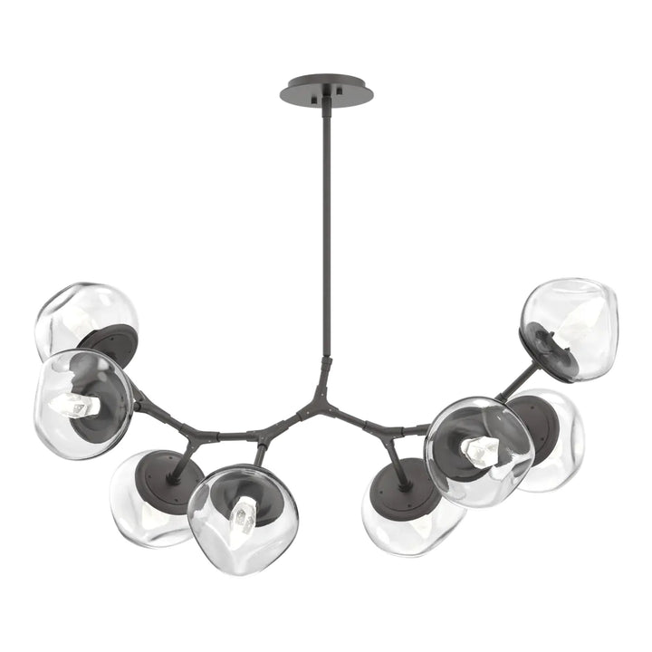 Luna Modern Branch Chandelier by Hammerton Studio – 8 Lights in Graphite