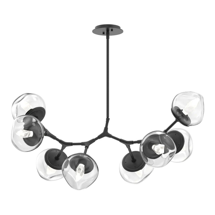 Luna Modern Branch Chandelier by Hammerton Studio – 8 Lights in Matte Black
