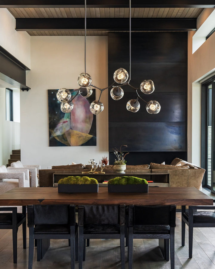 Luna Modern Branch Chandelier by Hammerton Studio in a styled interior