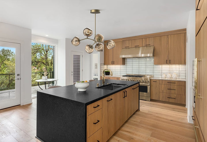 Luna Modern Branch Chandelier by Hammerton Studio in a styled interior