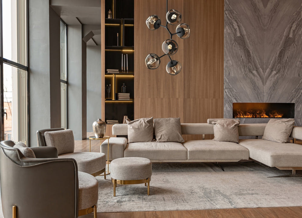 Luna Modern Vine Chandelier by Hammerton Studio in a styled interior