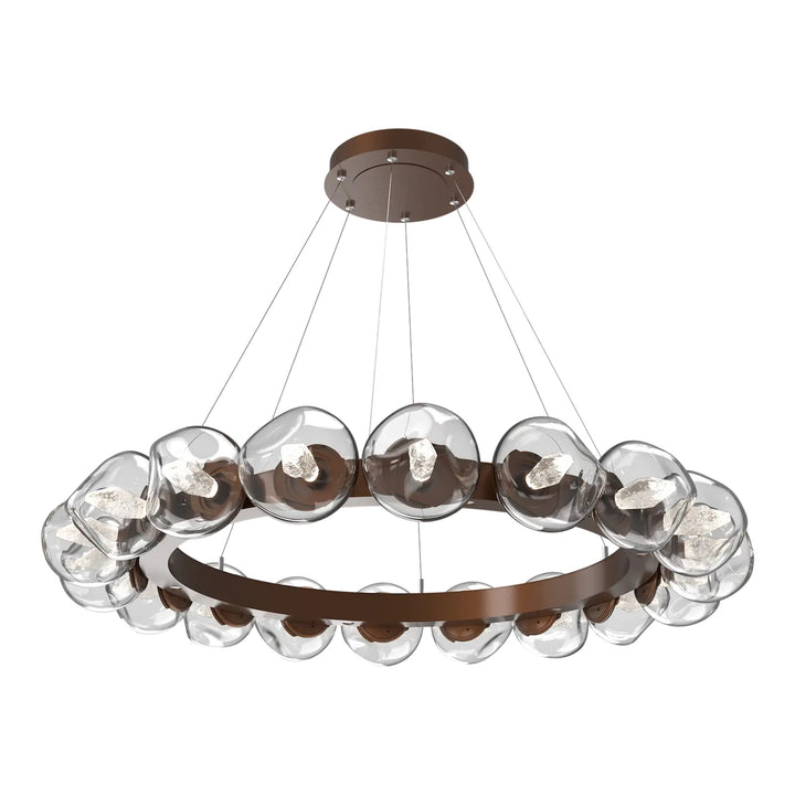 Luna Radial Ring Chandelier by Hammerton Studio – Large in Burnished Bronze