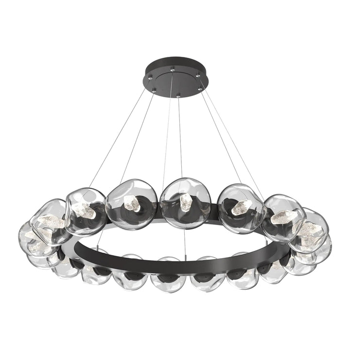 Luna Radial Ring Chandelier by Hammerton Studio – Large in Graphite