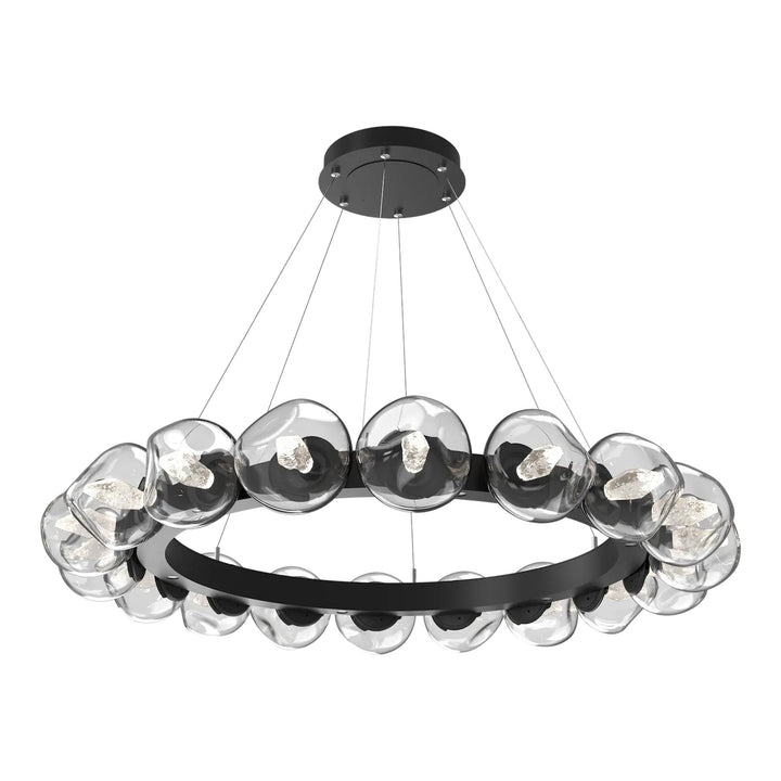 Luna Radial Ring Chandelier by Hammerton Studio – Large in Matte Black