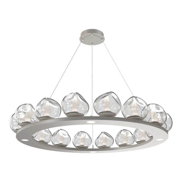 Luna Ring Chandelier by Hammerton Studio – Large in Beige Silver