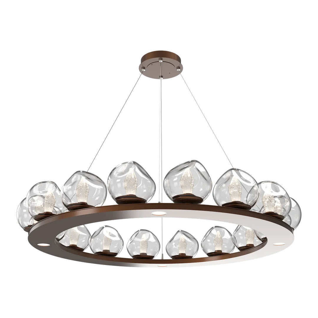 Luna Ring Chandelier by Hammerton Studio – Large in Burnished Bronze
