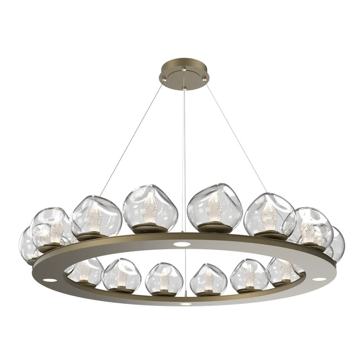 Luna Ring Chandelier by Hammerton Studio – Large in Gilded Brass