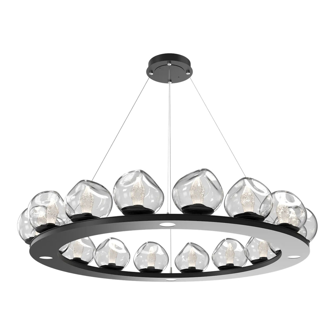 Luna Ring Chandelier by Hammerton Studio – Large in Matte Black