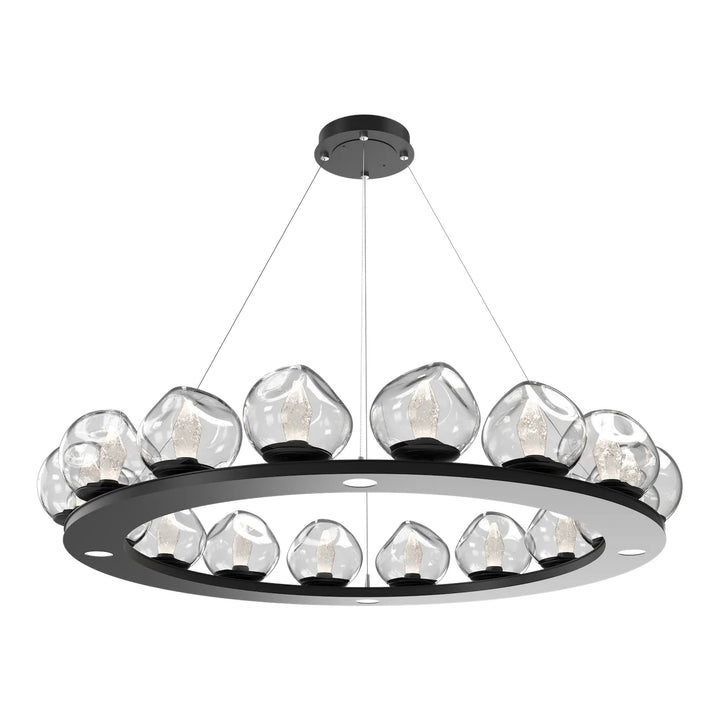 Luna Ring Chandelier by Hammerton Studio – Large in Matte Black