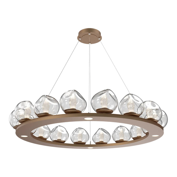 Luna Ring Chandelier by Hammerton Studio – Large in Novel Brass