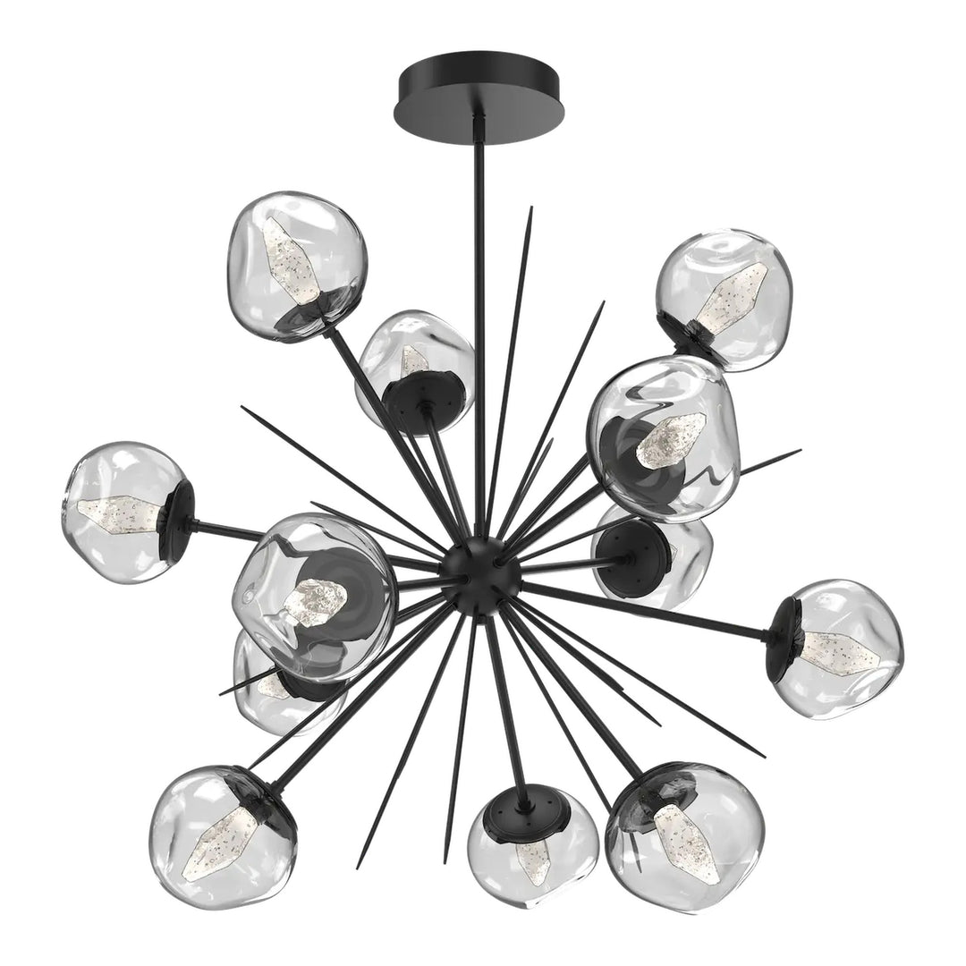 Luna Starburst Chandelier by Hammerton Studio – Large in Matte Black