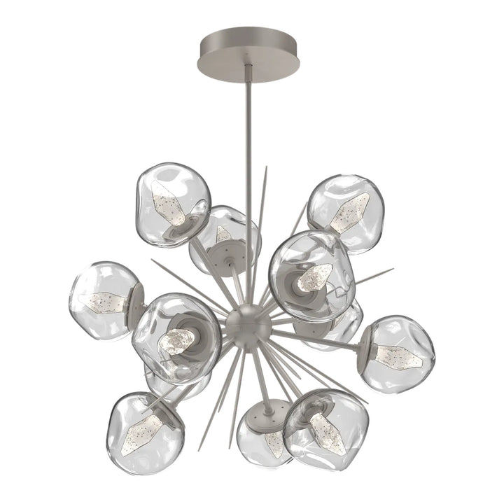 Luna Starburst Chandelier by Hammerton Studio – Medium in Beige Silver