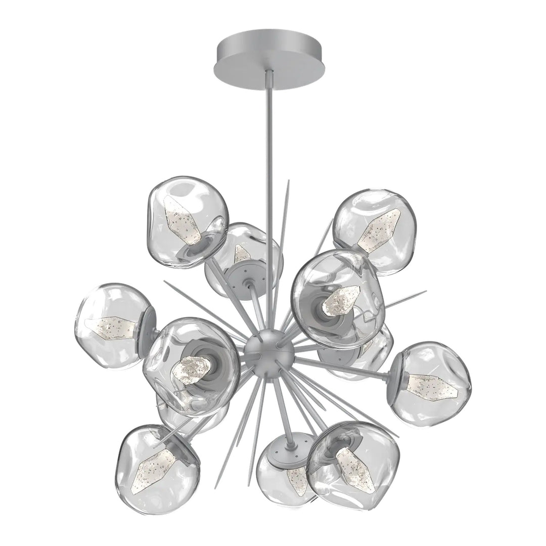 Luna Starburst Chandelier by Hammerton Studio – Medium in Classic Silver