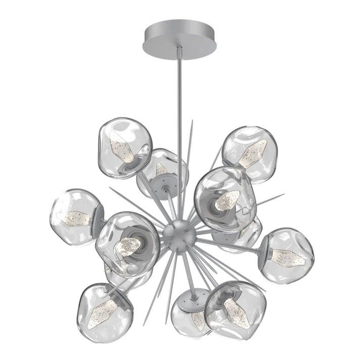 Luna Starburst Chandelier by Hammerton Studio – Medium in Classic Silver