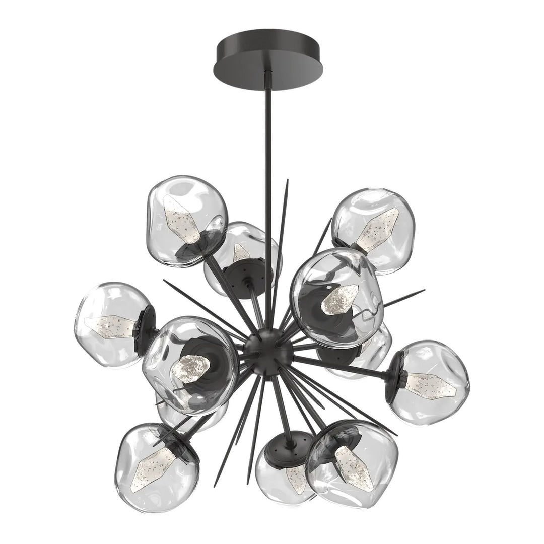 Luna Starburst Chandelier by Hammerton Studio – Medium in Graphite