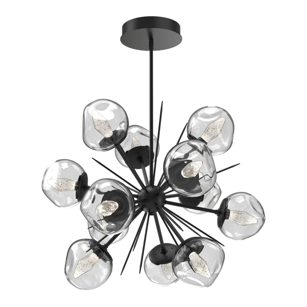 Luna Starburst Chandelier by Hammerton Studio – Medium in Matte Black