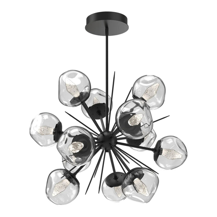 Luna Starburst Chandelier by Hammerton Studio – Medium in Matte Black