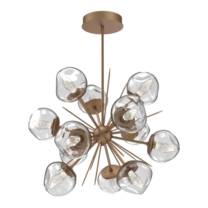 Luna Starburst Chandelier by Hammerton Studio – Medium in Novel Brass