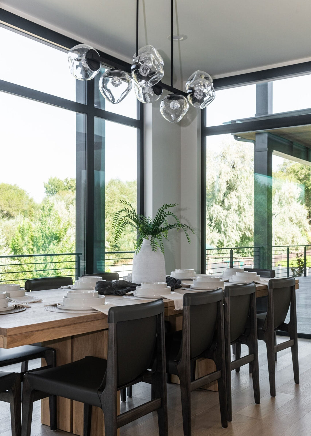 Luna Twisted Branch Chandelier by Hammerton Studio in a styled interior