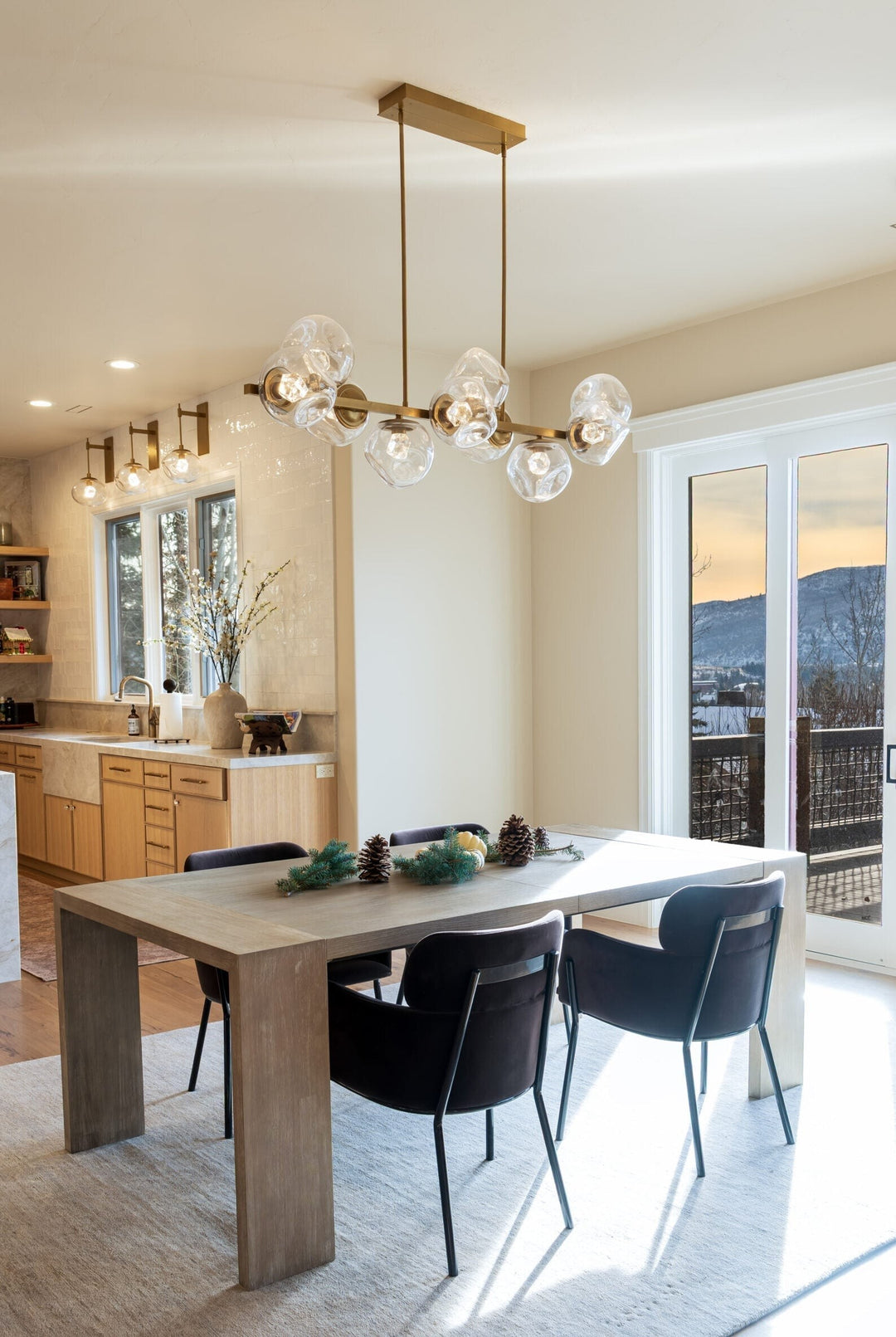 Luna Twisted Branch Chandelier by Hammerton Studio in a styled interior