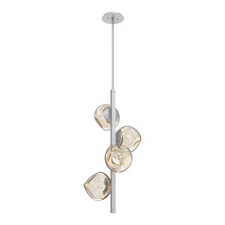 Luna Twisted Vine Chandelier by Hammerton Studio – 4 Lights in Classic Silver