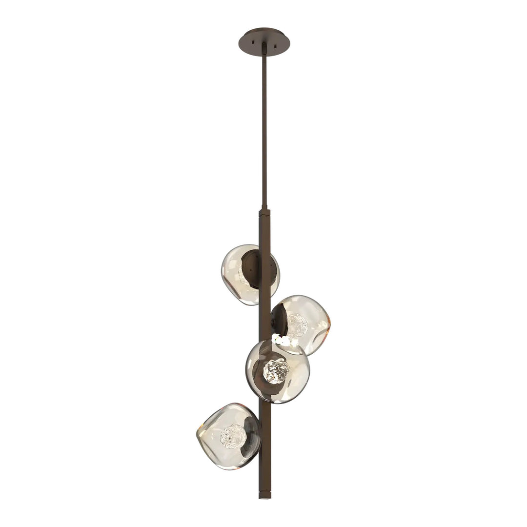 Luna Twisted Vine Chandelier by Hammerton Studio – 4 Lights in Flat Bronze