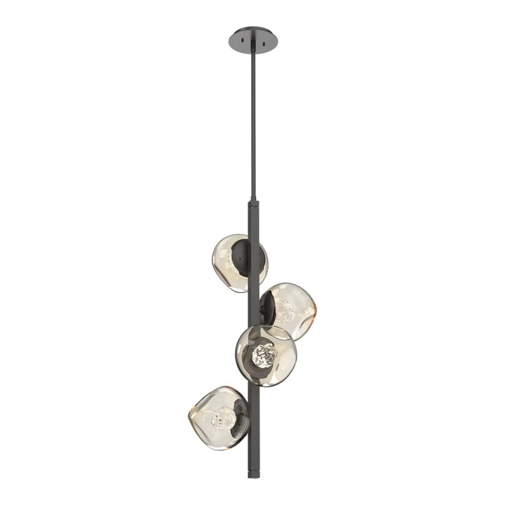 Luna Twisted Vine Chandelier by Hammerton Studio – 4 Lights in Graphite