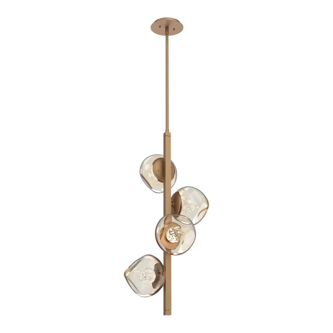 Luna Twisted Vine Chandelier by Hammerton Studio – 4 Lights in Novel Brass