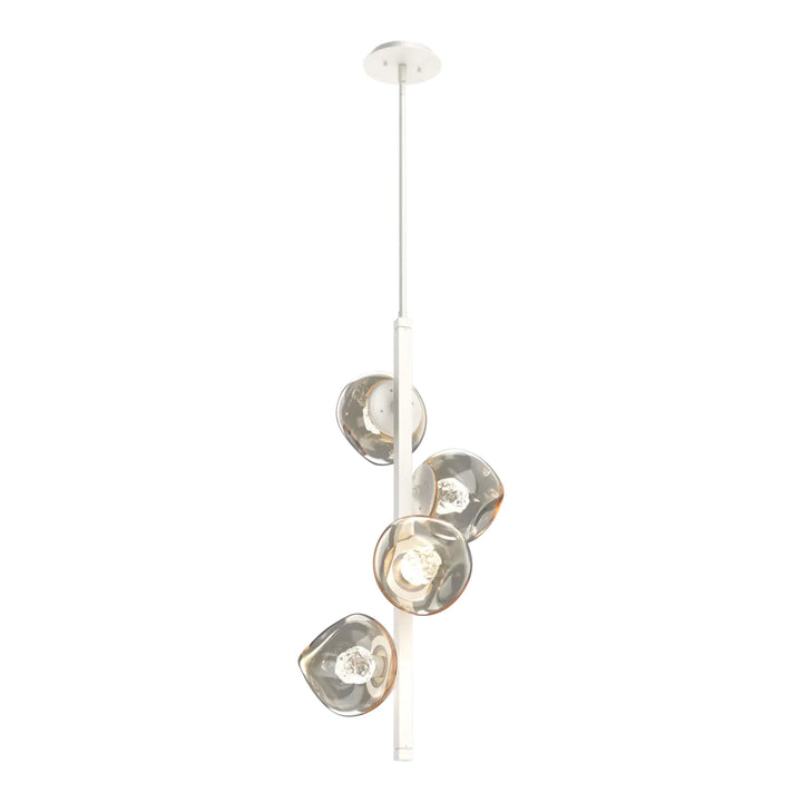 Luna Twisted Vine Chandelier by Hammerton Studio – 4 Lights in Salt White