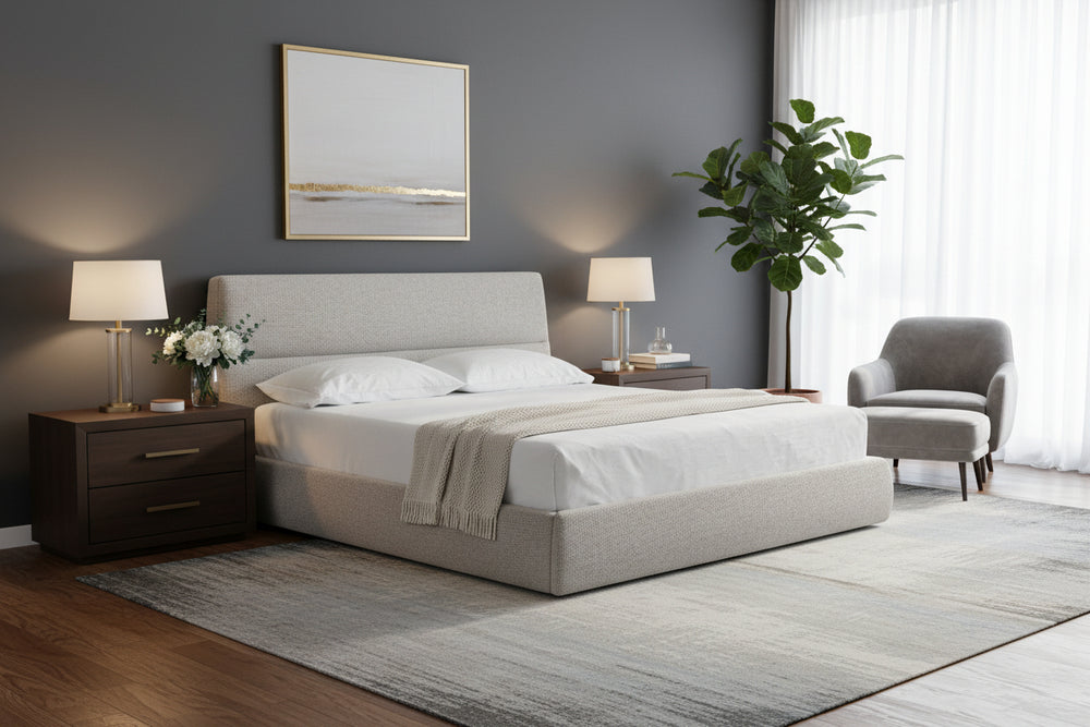 LUNAR Bed Storage Buck Wheat Mobital