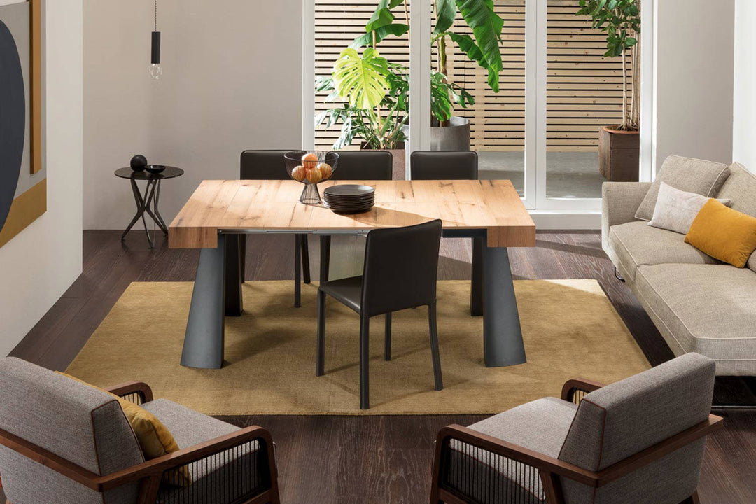 Lunette Hard Leather Dining Chair