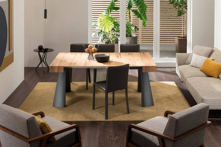 Lunette Hard Leather Dining Chair
