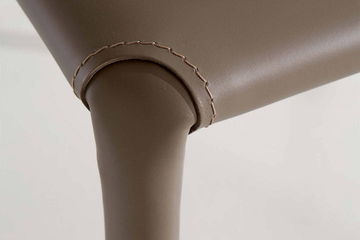 Lunette Hard Leather Dining Chair