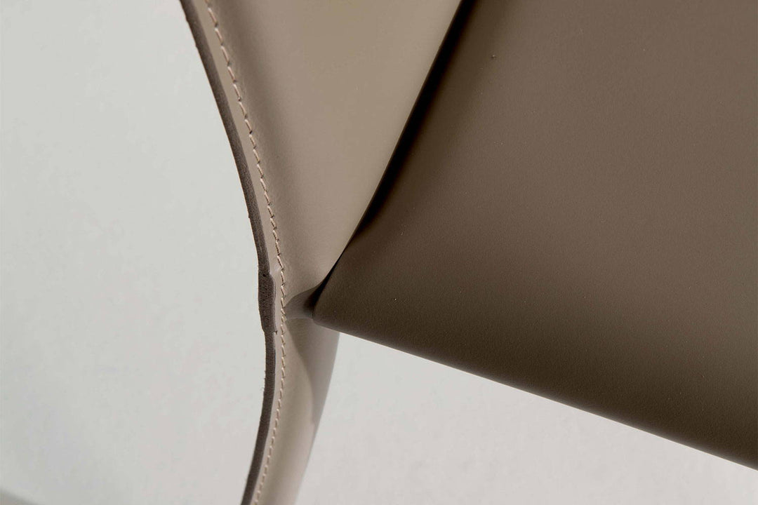 Lunette Hard Leather Dining Chair
