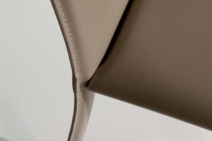 Lunette Hard Leather Dining Chair