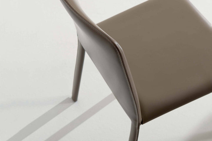 Lunette Hard Leather Dining Chair